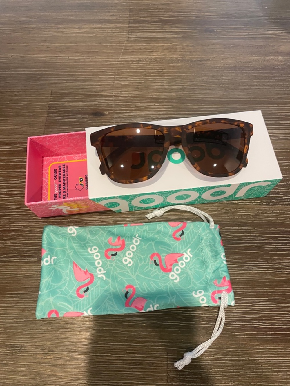Goodr Unisex Brown Tortoise Sunglasses Brand New Bosley’s Basset Hound Dreams